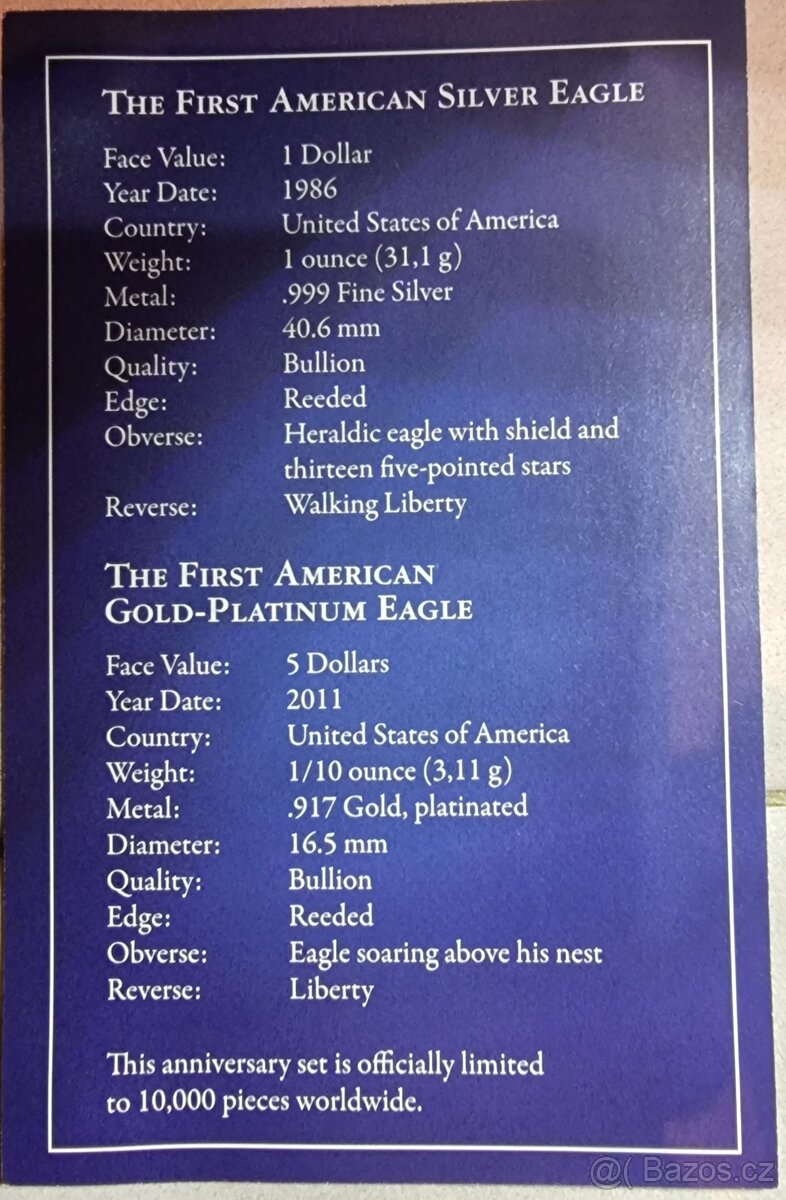 EAGLE JUBILEE PRESTIGE SET 2011 - 6