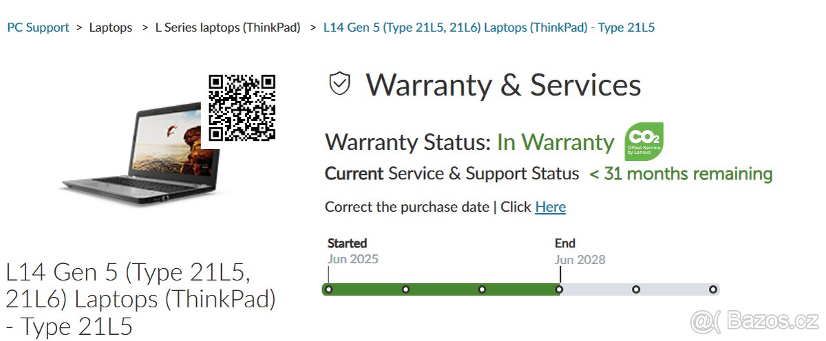 Zánovní Lenovo ThinkPad L14 Gen 5 – Ryzen PRO, Záruka On-sit - 6