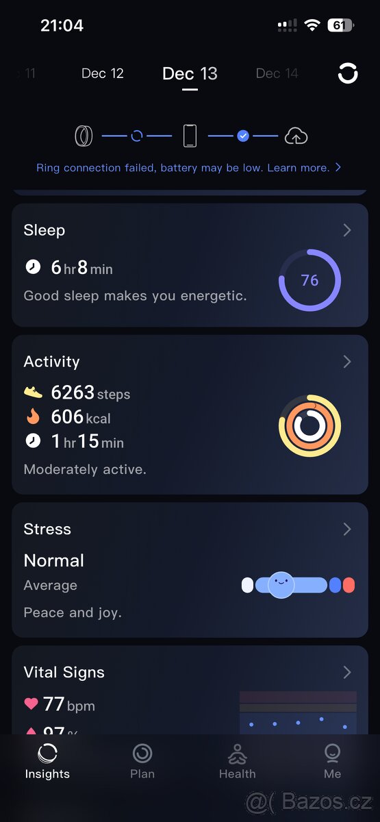 Chytrý prsten RingConn 2 (velikost 10) – jako nový, v záruce - 6