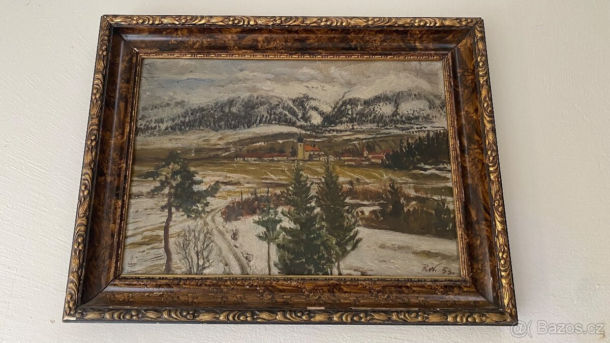 Starý malovaný obraz - 6