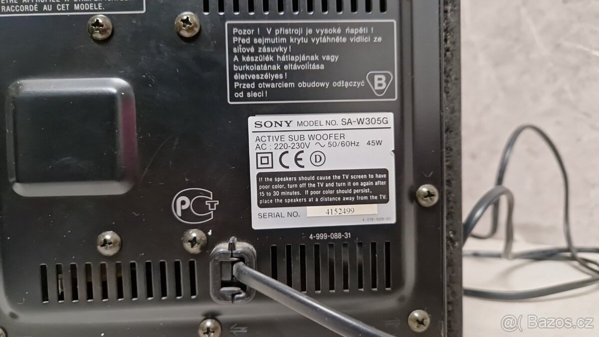 ❰ Subwoofer | Sony SA-W305G ❱ - 6