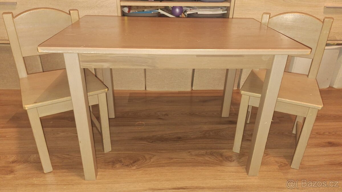 IKEA sundvik stolek dětský a 2 židličky - 6
