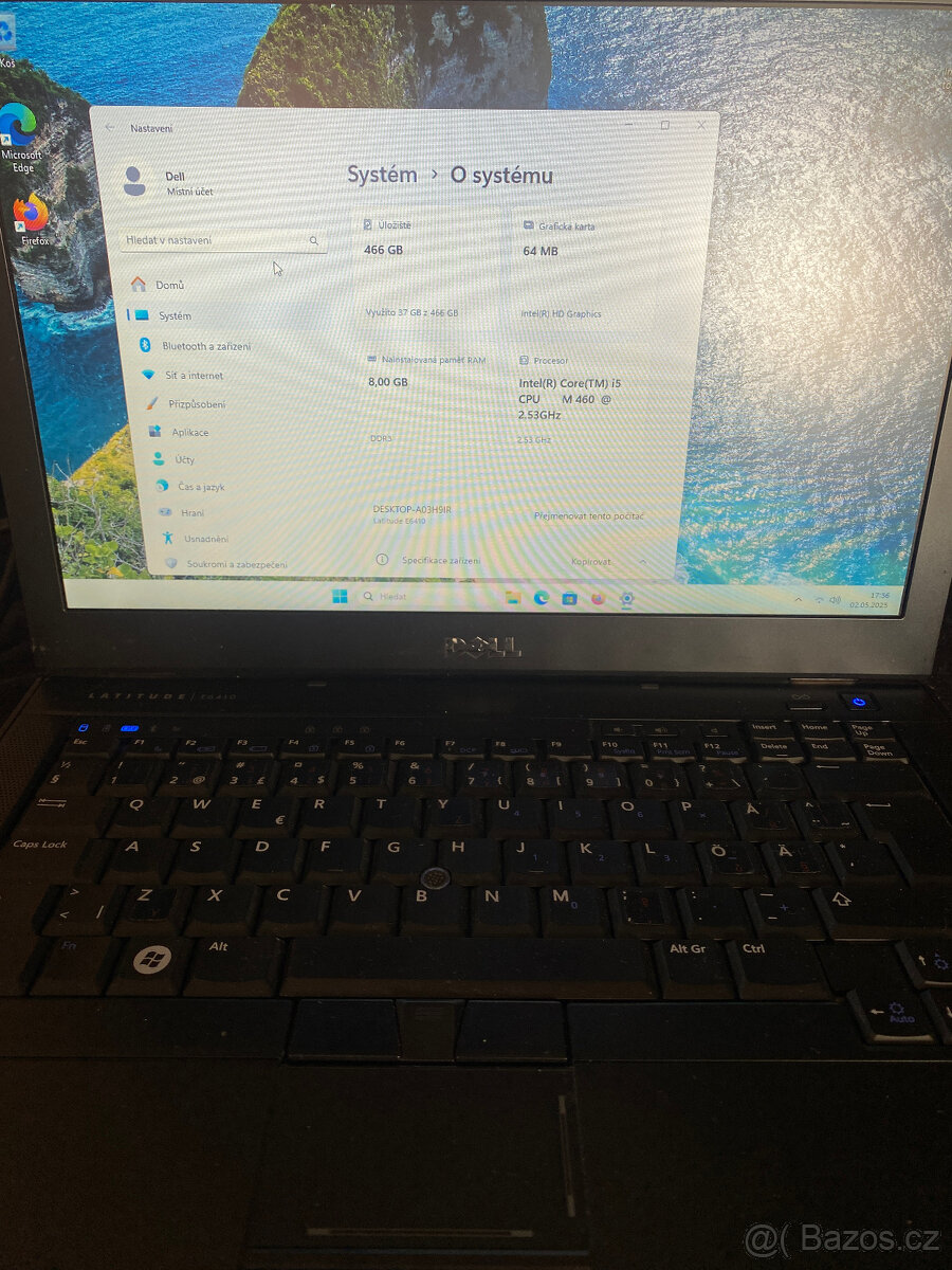 Dell E6410 (i5) + dock + 210w zdroj - úklid skladu - 6