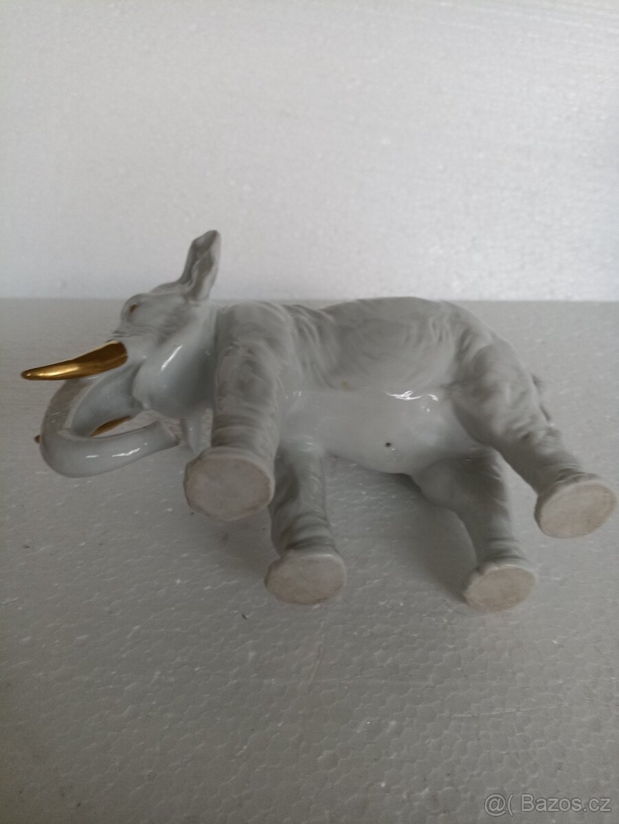 Porcelánová soška - SLON - 6