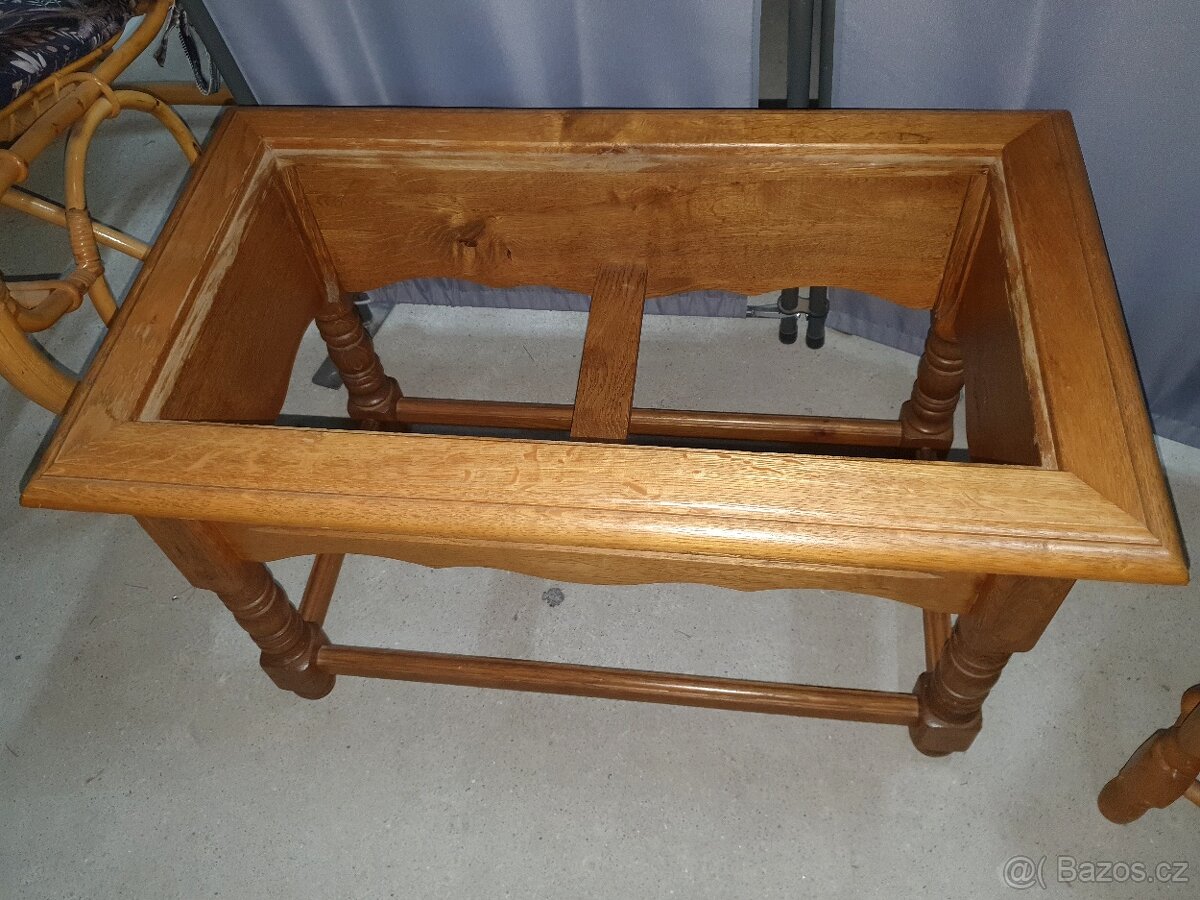 Rustikální stolek a stolička - 6