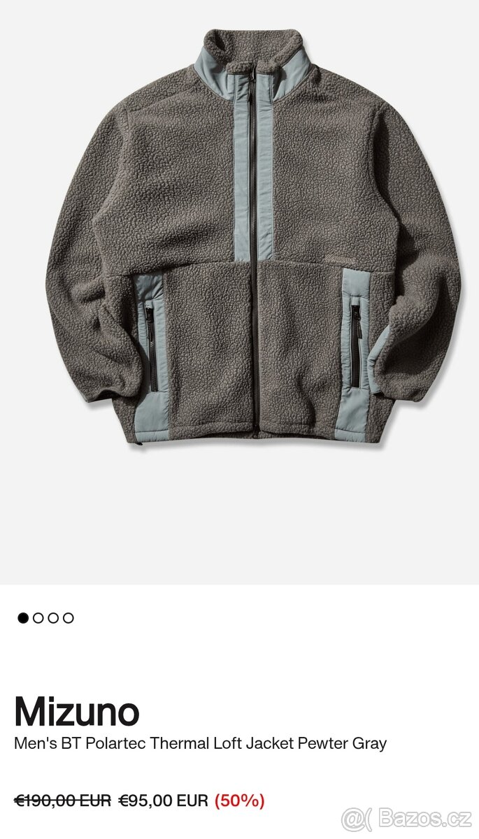 Mizuno BT Polartec Jacket Pewter Gray_vel. L - 6