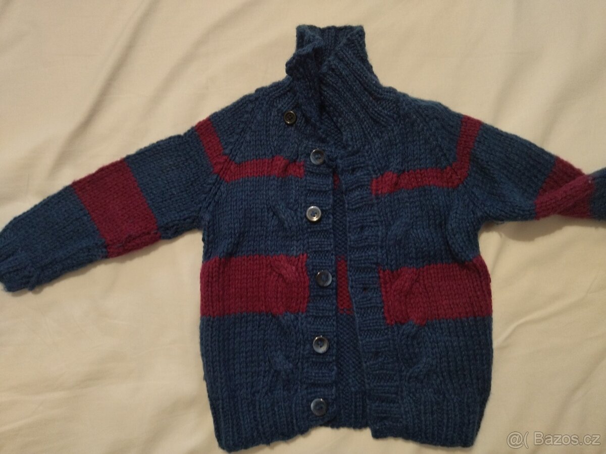 Ručně pletené svetříky vel.98/104 - 6