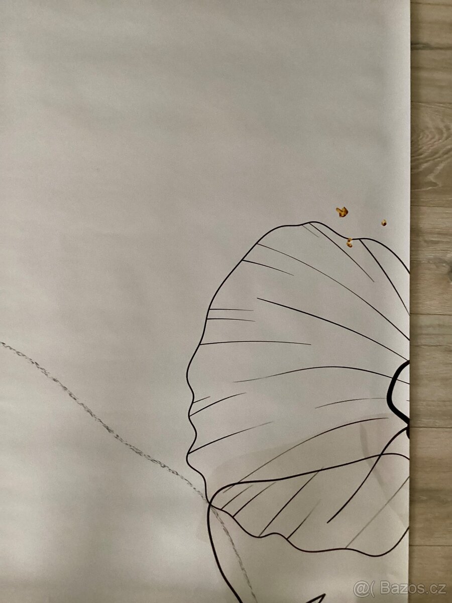 Vliesová fototapeta kresba květin - 6