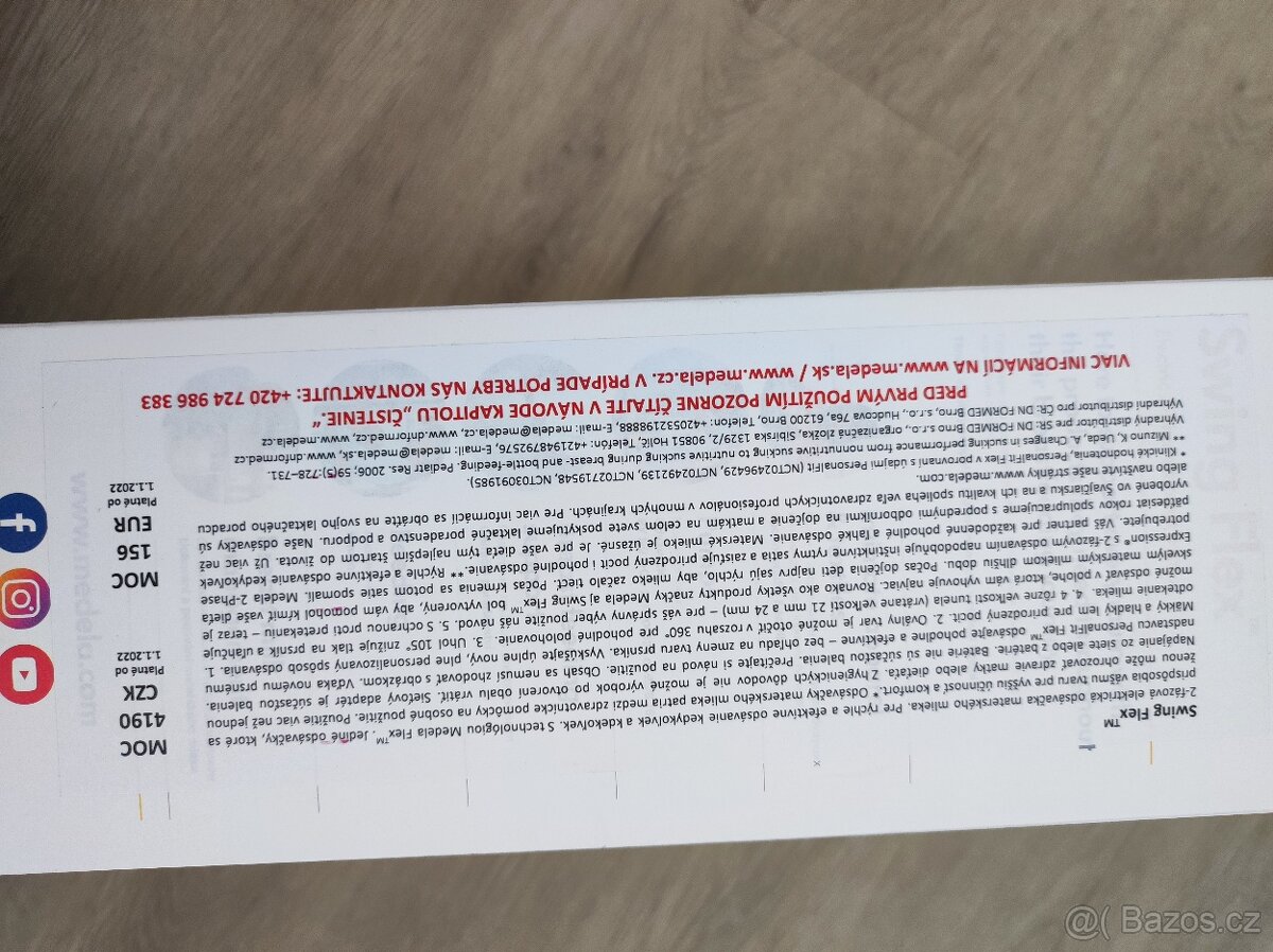 Elektrická odsávačka mléka Medela + další v ceně - 6