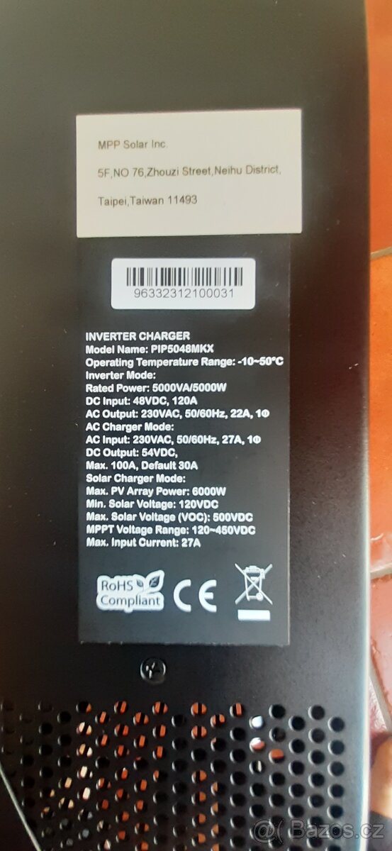 Solární hybridní měnič 1f MPP Solar PIP 5048MKX bezpřetokový - 6