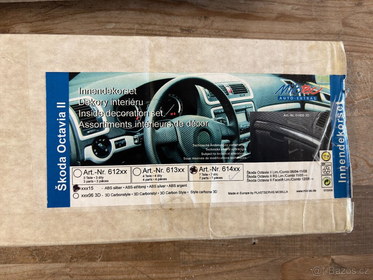 7 dílná sada dekoru interiéru Škoda Octavia 2 - 6
