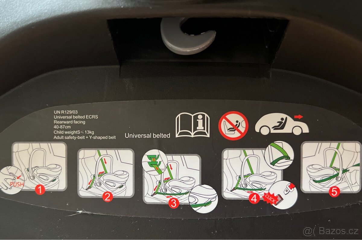 Dětská autosedačka EL Camino i-fix (40-86cm nebo - 6