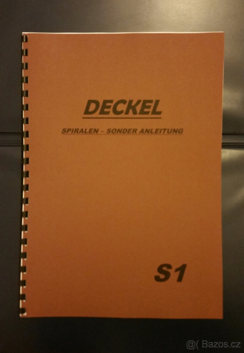 Návody strojů DECKEL - 6