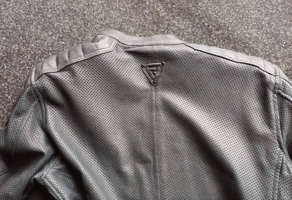 Perforovaná kožená bunda Rebelhorn - 6