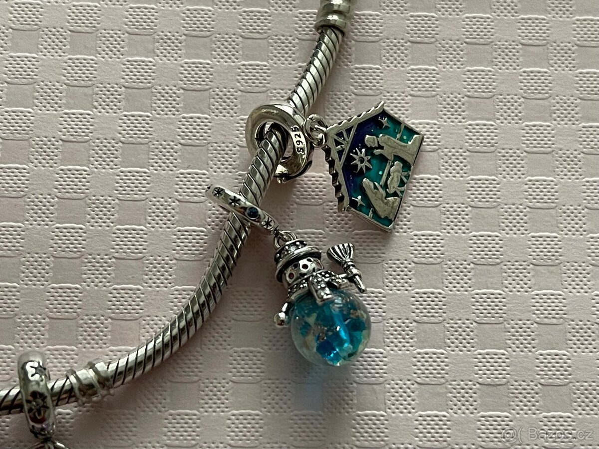 Vánoční korálky II na náramek Pandora - 6