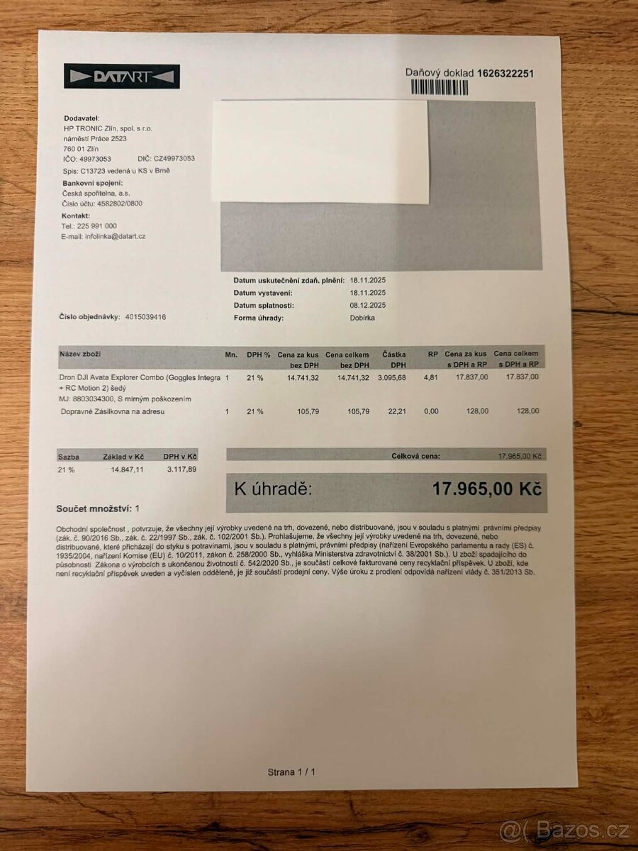 Dron DJI Avata Explorer Combo (Goggles Integra + RC Motion 2 - 6