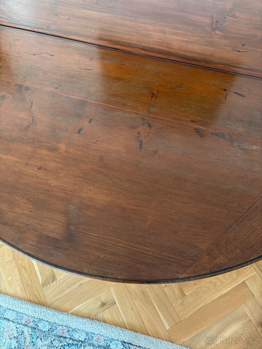 Demi-lune rozkládací stůl Francie - 6