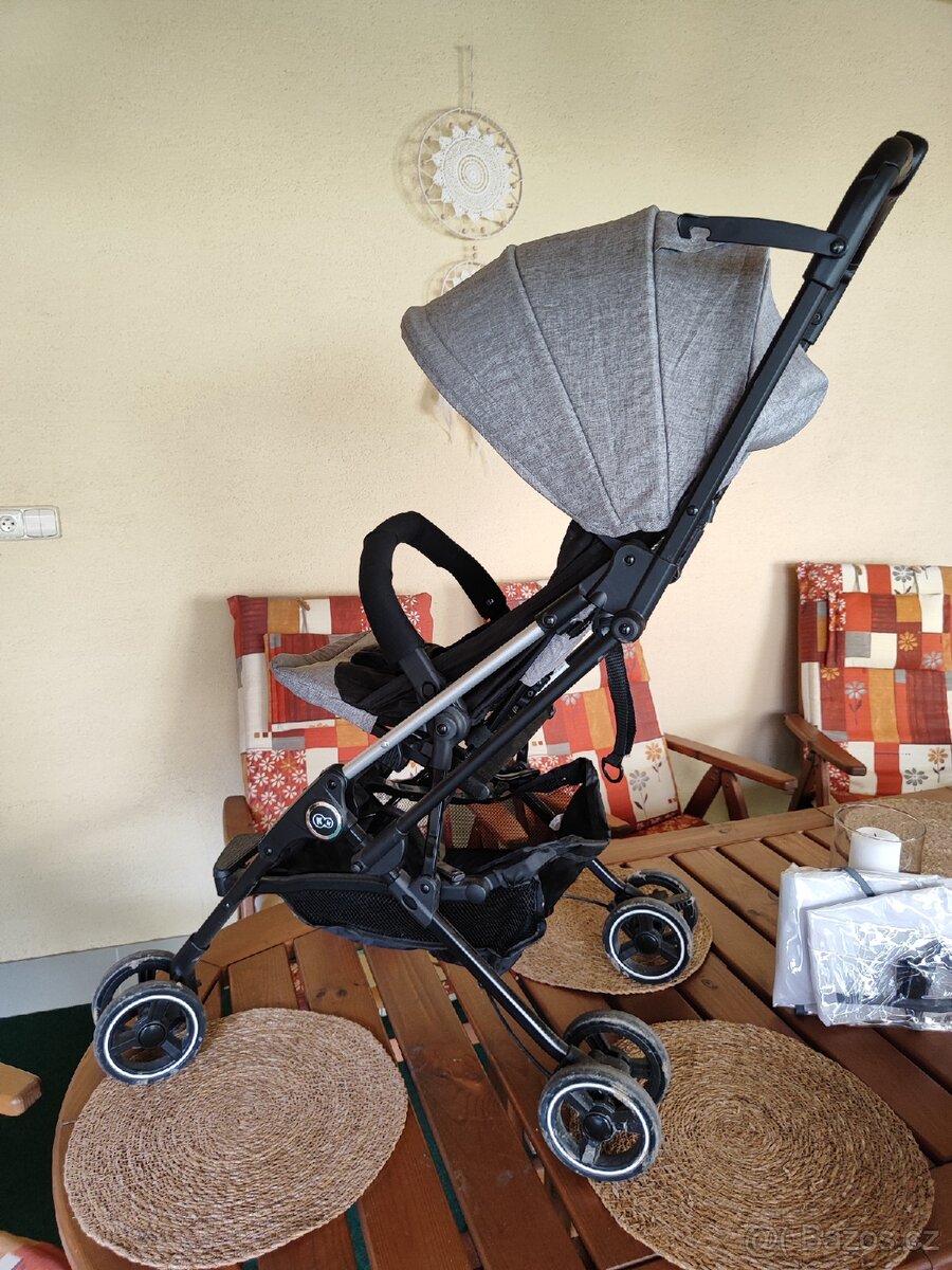 Kočárek Kinderkraft Mini Dot Grey – skladný, lehký - 6