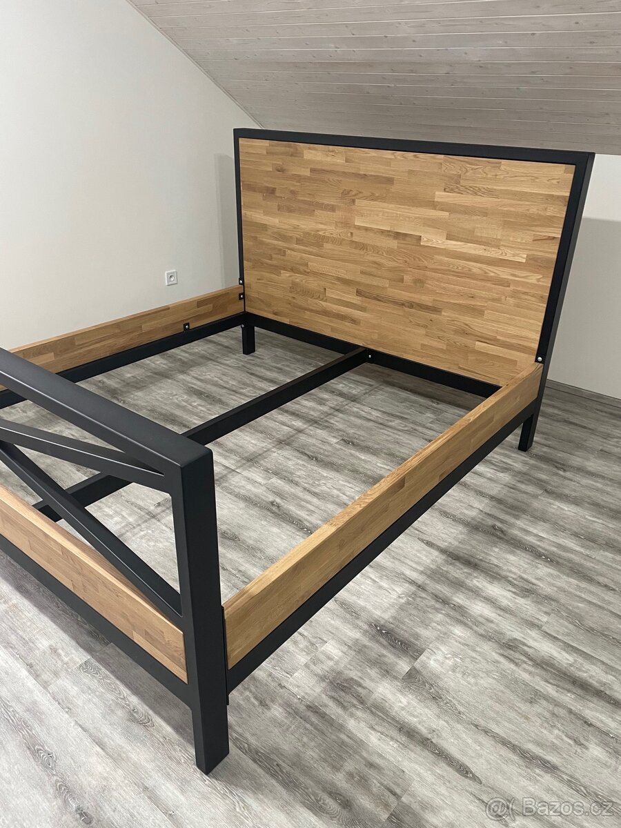 Masivní dubová postel - 6