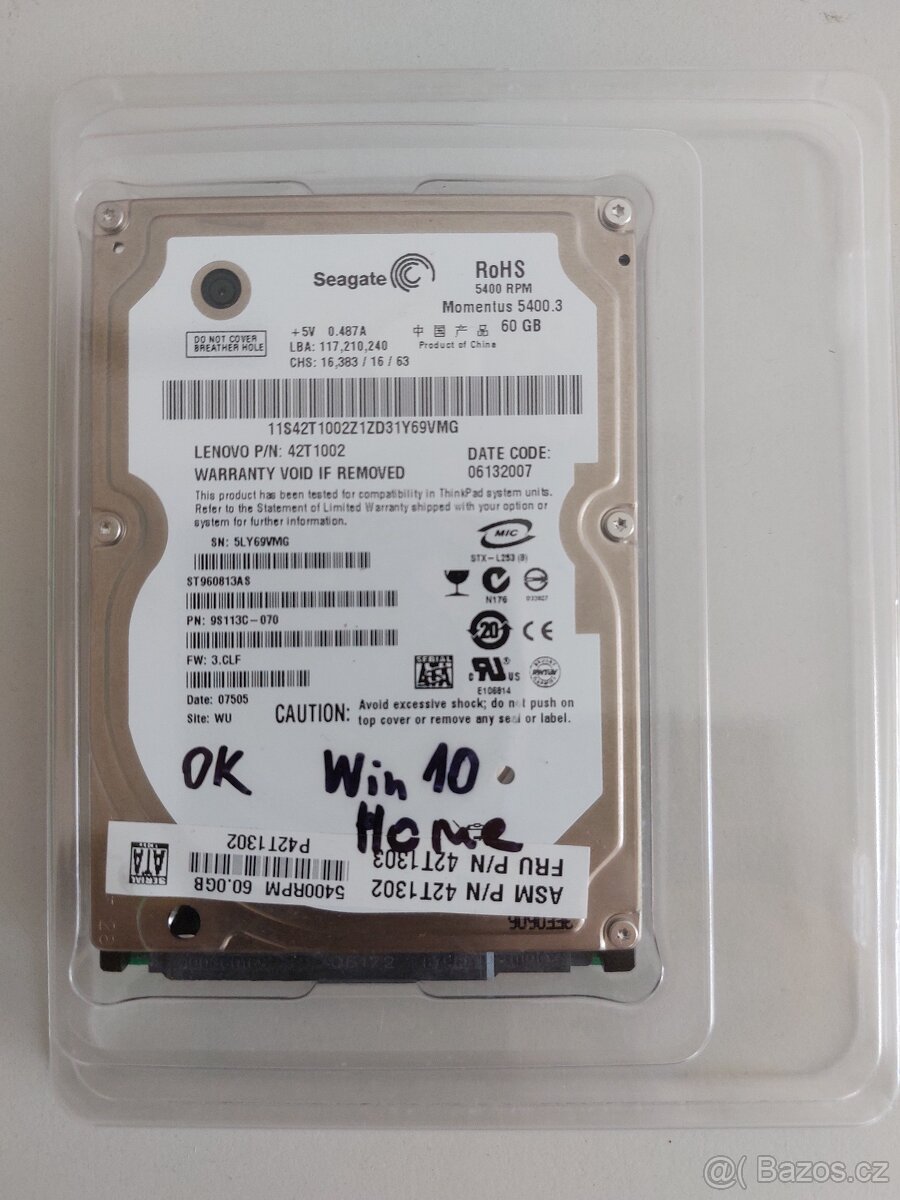 HDD disky, 100% funkcni 60,80,100,160,320,500 GB - 6