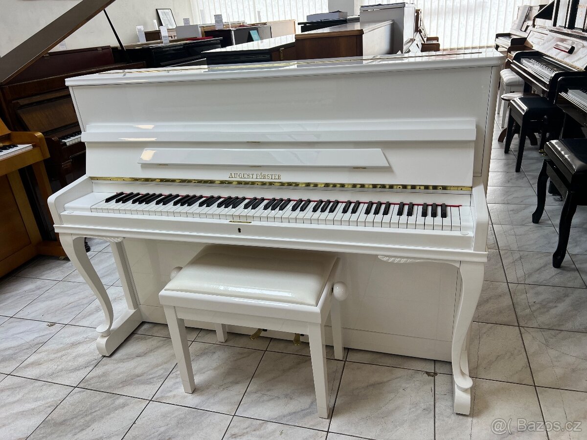 Německé pianino August Forster - Lobau po opravě, se zárukou - 6