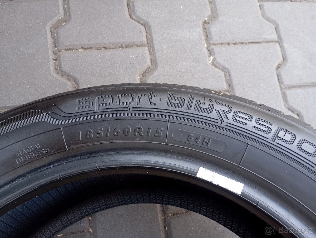 185/60 r15 dunlop 2ks letních pneu - 6