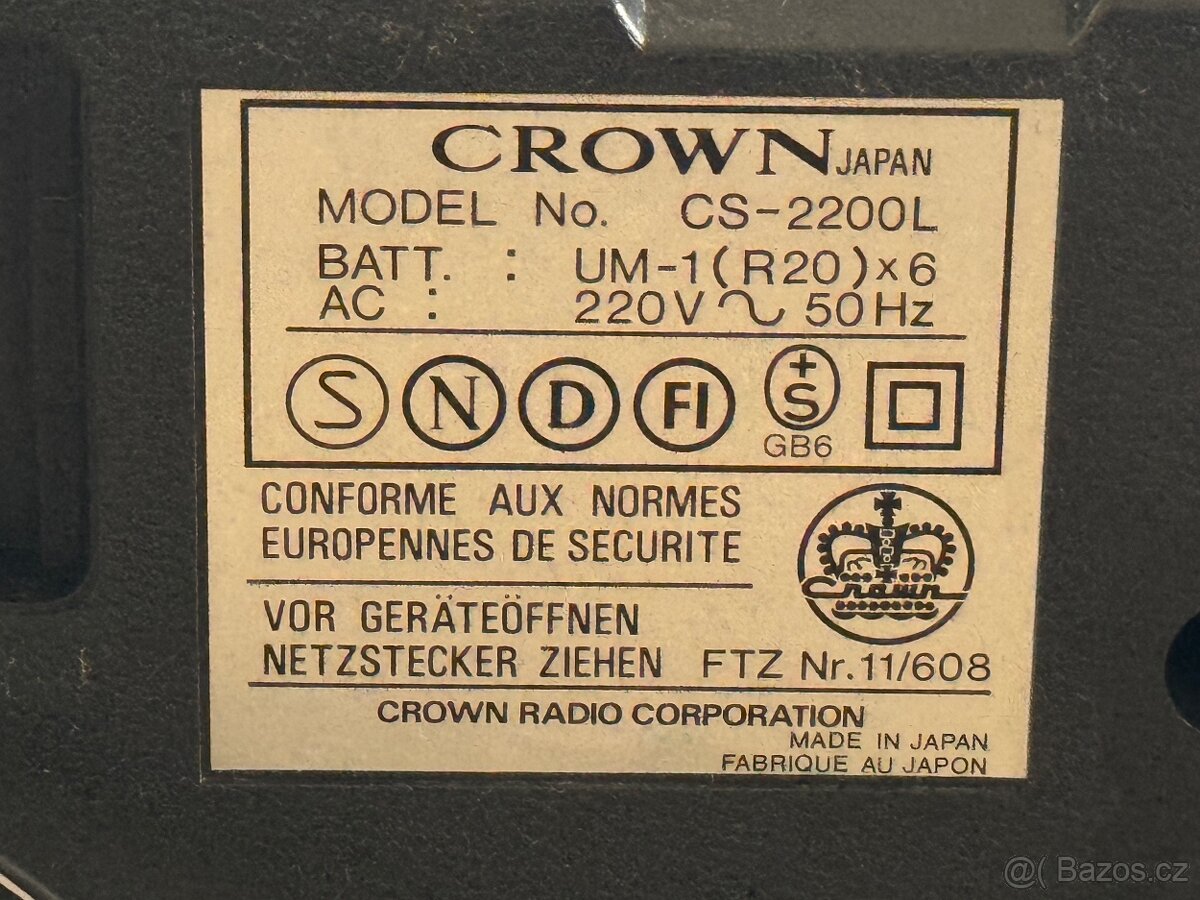 Radio Casset Crown - 6