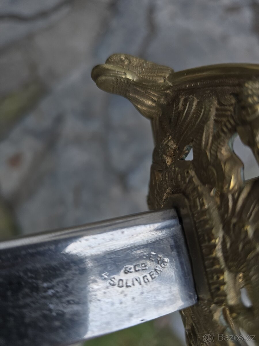 VZÁCNÁ STARÁ NÁMOŘNÍ ŠAVLE RAKOUSKO UHERSKO ' SOLINGEN - 6
