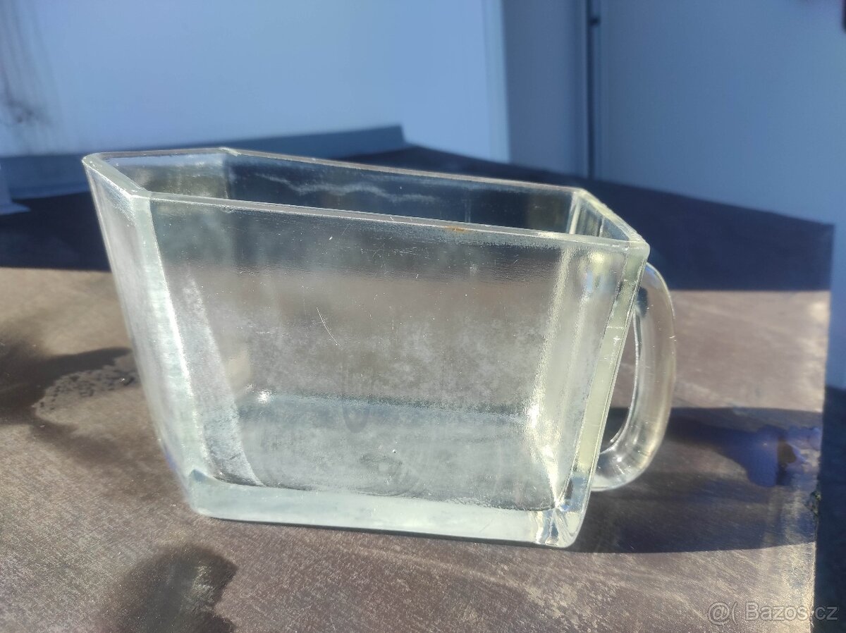 Stará skleněná dóza - velmi pěkná - 6