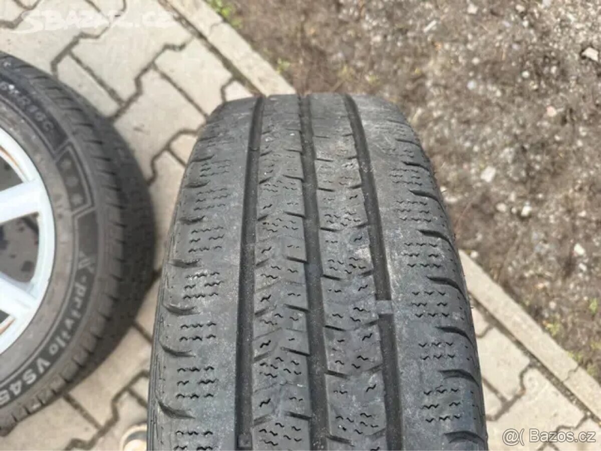 4x al kola 5x112 16 + pneu zimní 205/65 R16C - 6