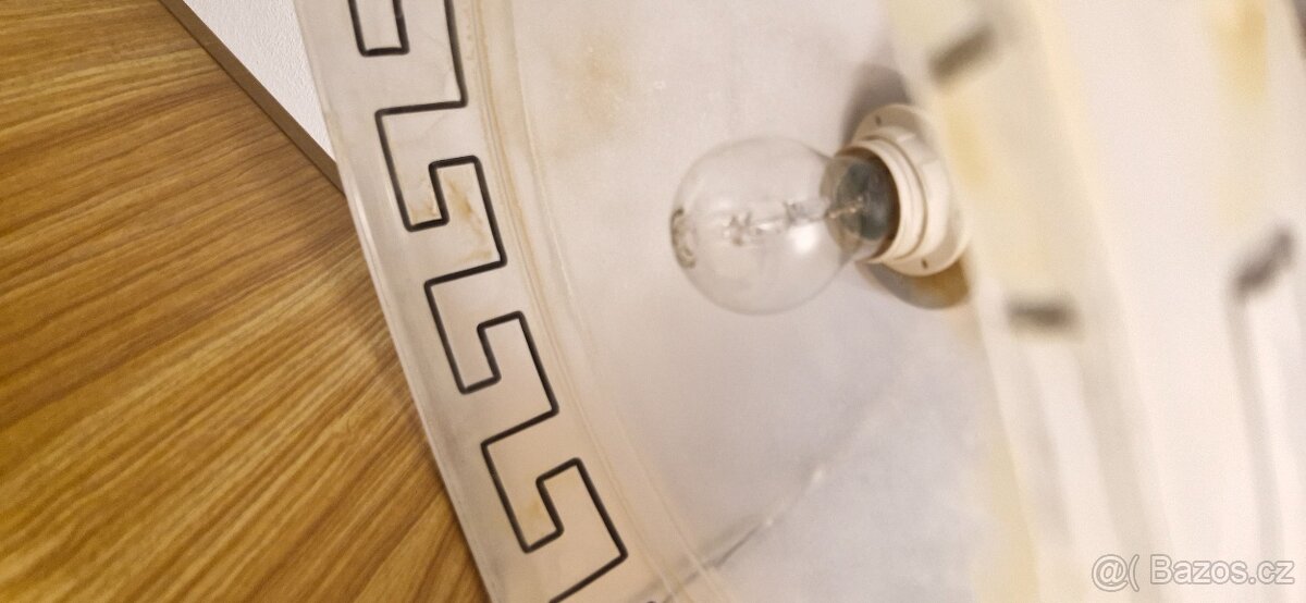 Skleněný lustr s antickým vzorem - 6