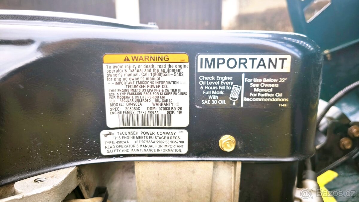 Zahradní traktor Bolens 155/93T - 6