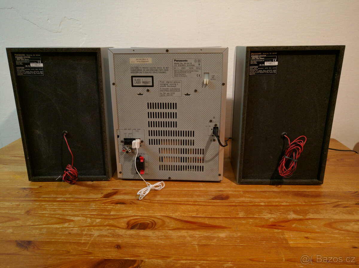 Věž Panasonic SA-AK18, 2 x 40W/6Ω RMS - 6