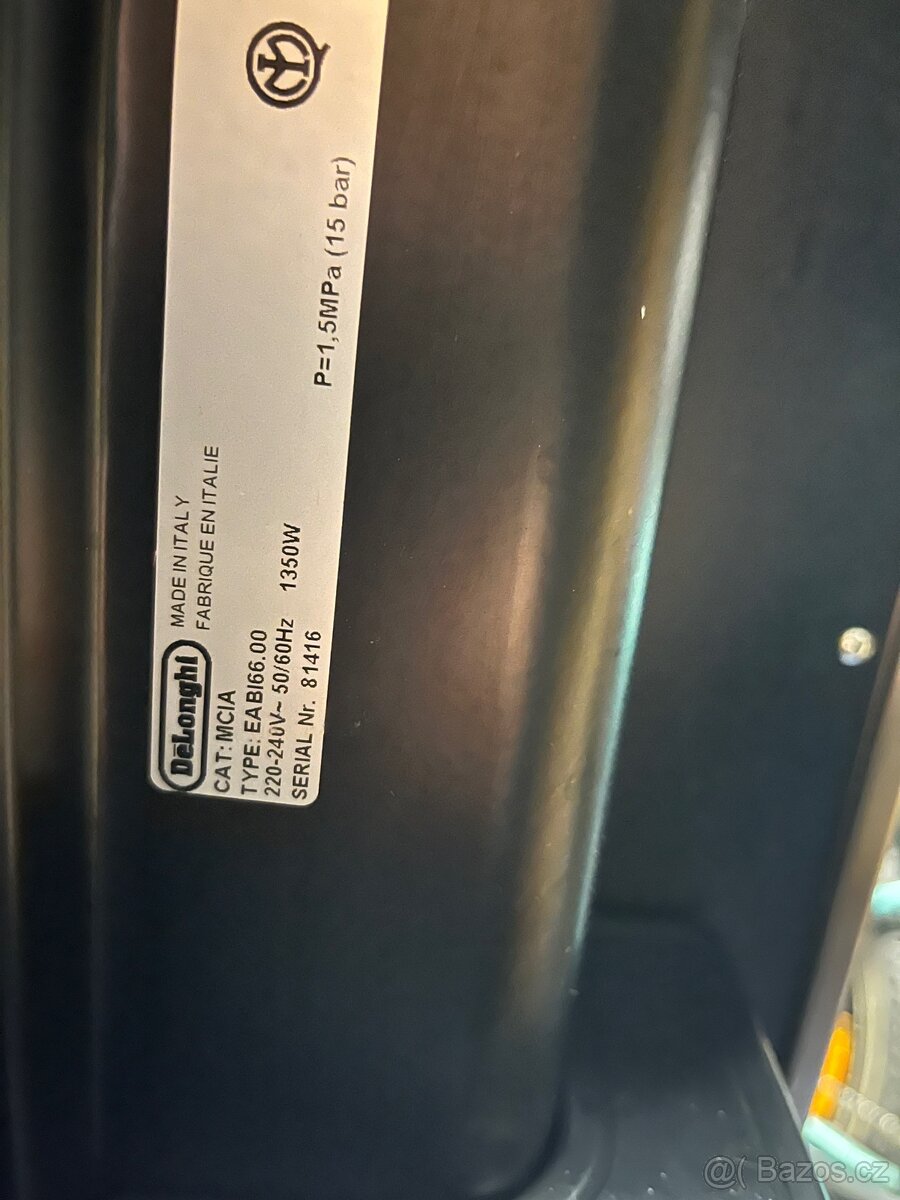 Kávovar Delonghi PrimaDonna typ EAB 166.00 - 6