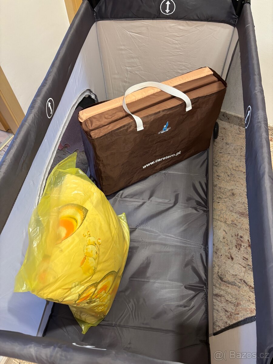 NOVÁ Cestovní postýlka+matrace+zdarma lůžkoviny - 6