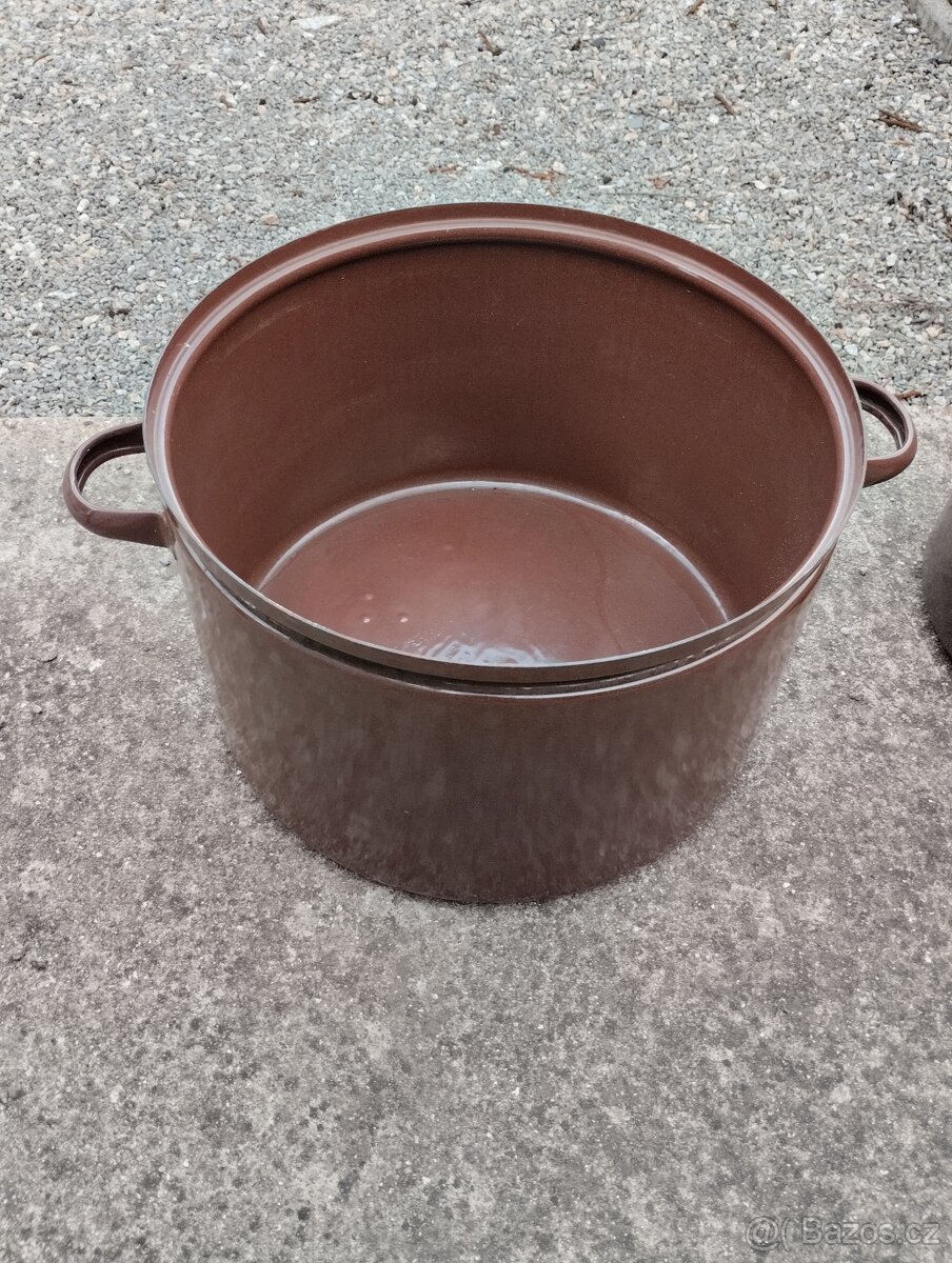 Hrnce,kýble,zadělavací mísy, škopky - 6