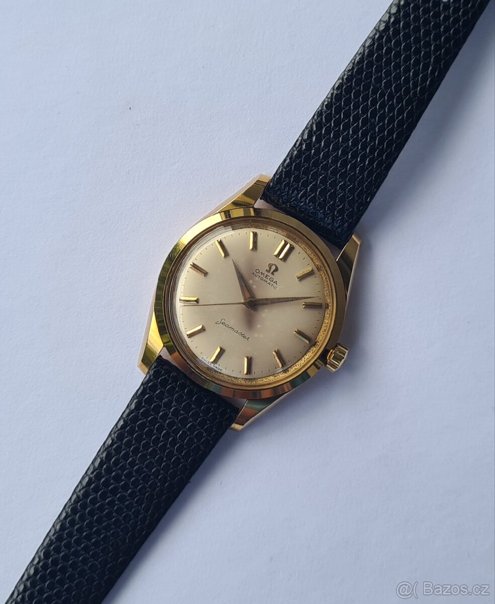 Zlaté náramkové hodinky Omega Seamaster Automatic 18K - 6