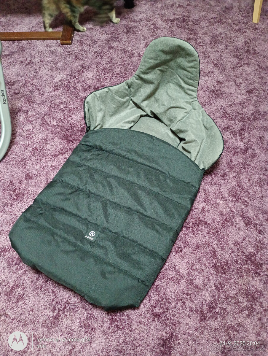 Sáňky Kunert Rocker s fusakem - černé - TOP STAV - 6