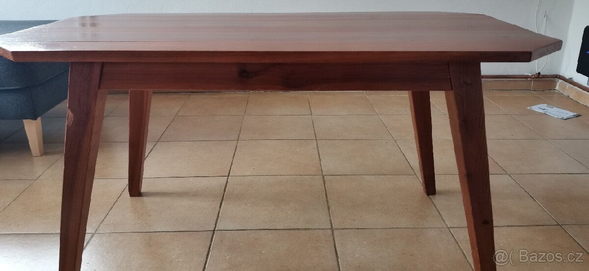 Retro konferenční stolek, masiv - 6