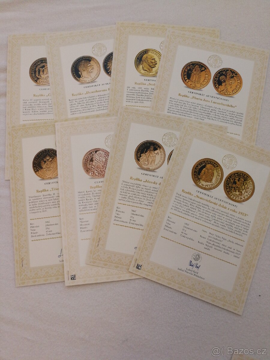 Pamětní medaile - Nejvýznamnější české mince - 6