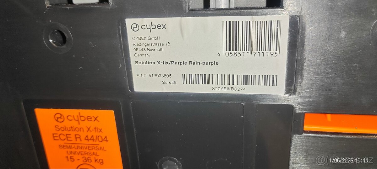 Autosedačka Cybex Solution X-Fix Purple Rain ISOFI - 6