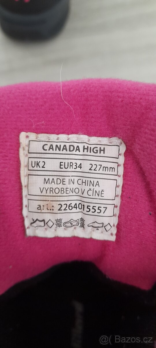 dívčí zimní boty, sněhule vel. 34 - 6