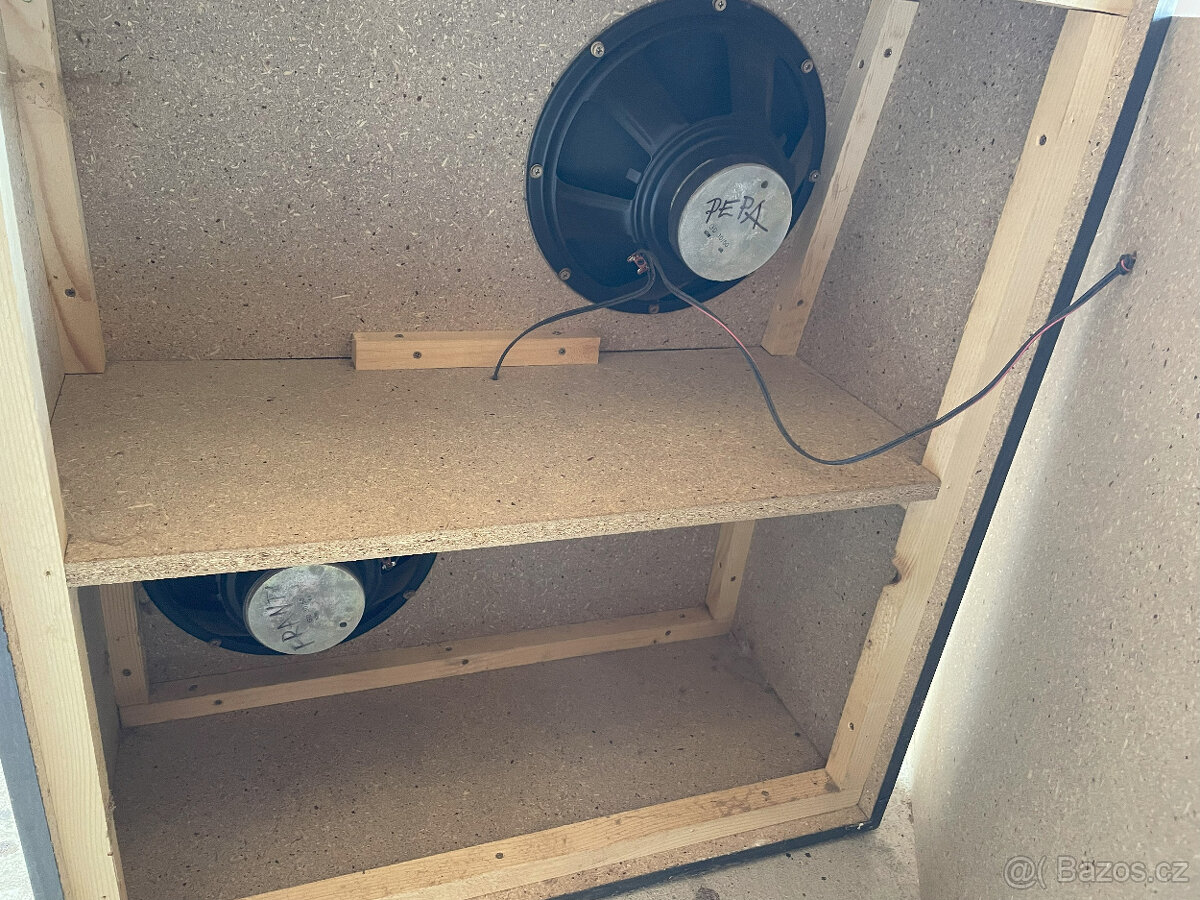 Kytarový reprobox + 2x reproduktor 50W, 8 ohm, 12" - 6