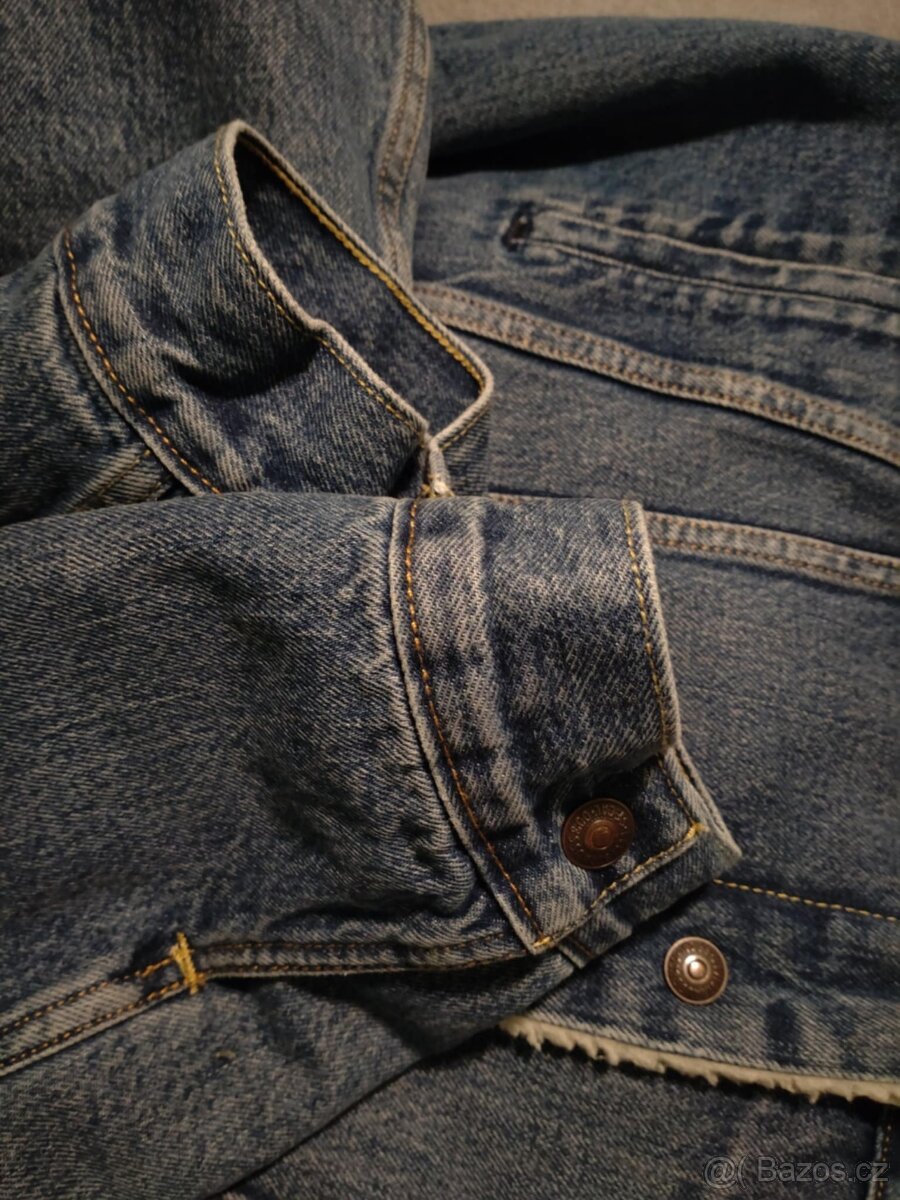 RIFLOVÁ BUNDA LEVI'S KOŽÍŠEK XXL - 6