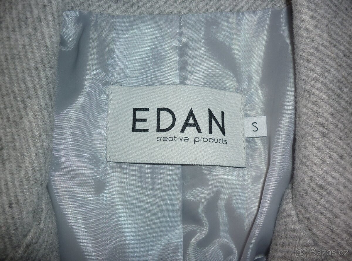 Šedý dámský vlněný kabát Edan - 6