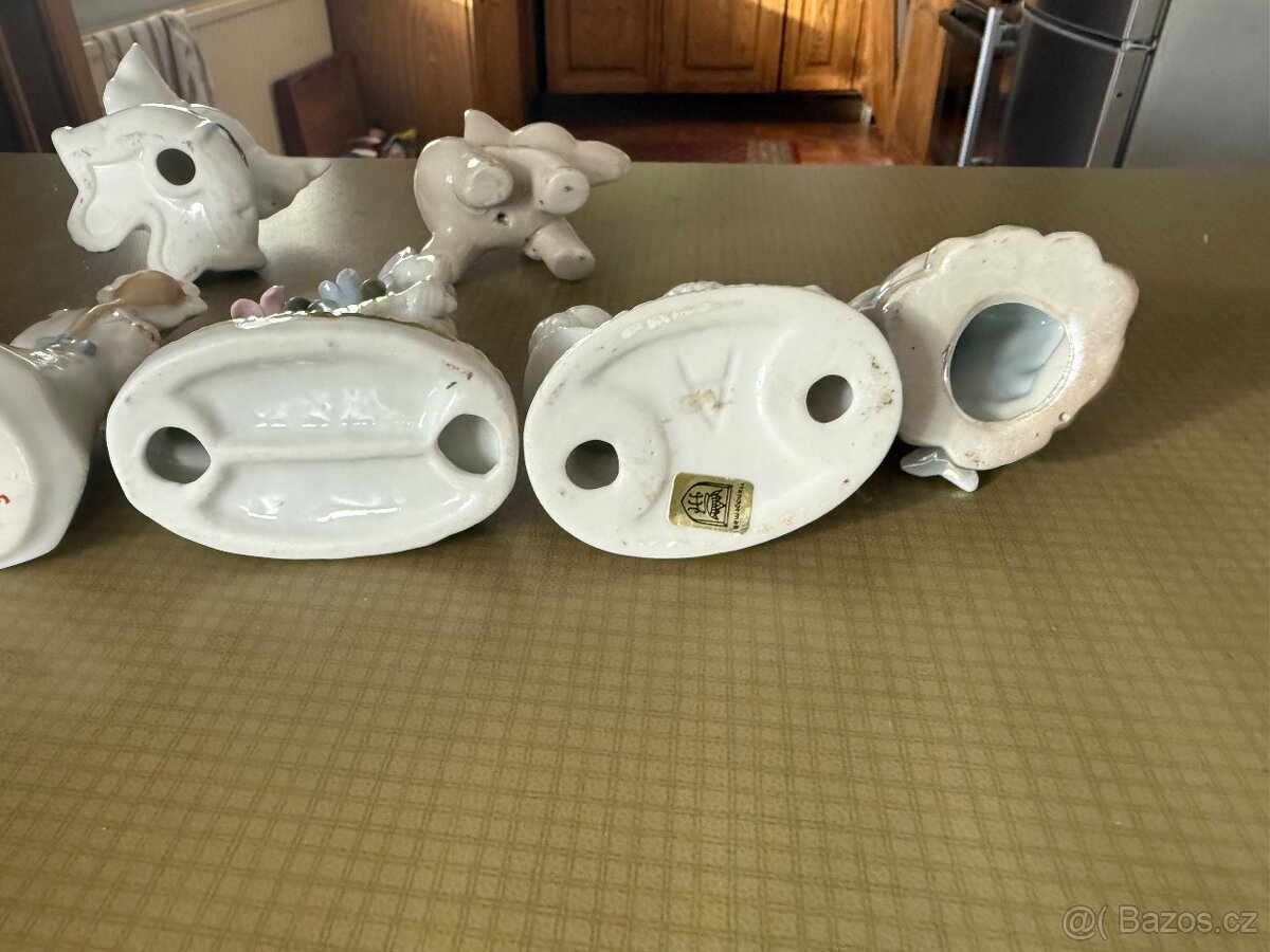 Porcelánové sošky . Cena za komplet - 6