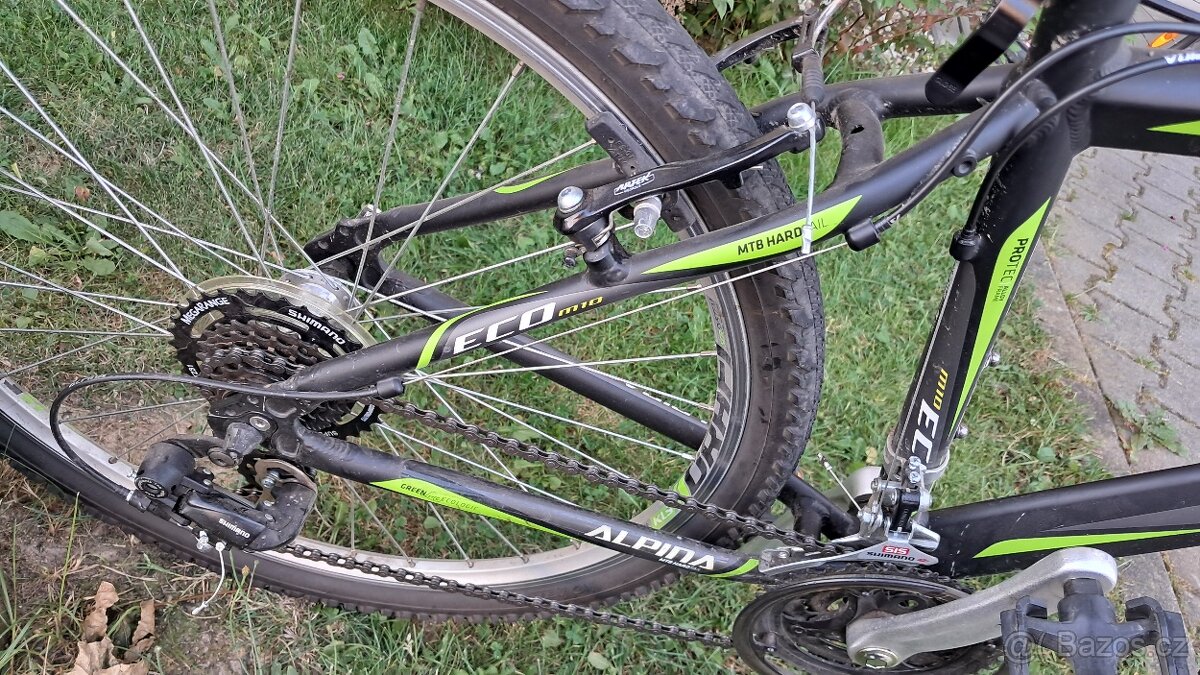 Horské kolo 26´´ Alpina Eco M10 černo-zelené - 6