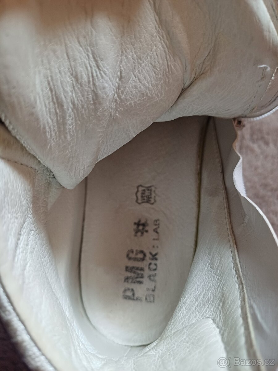 Dívčí kotníkové celoroční kožené boty tenisky vel.31 - 6