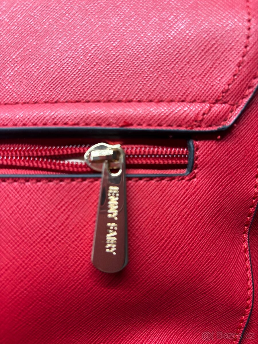 červená kabelka s šátečkem - 6