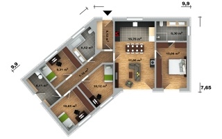 Prodej nového projektu výstavby RD v Hradci Králové a okolí - 6